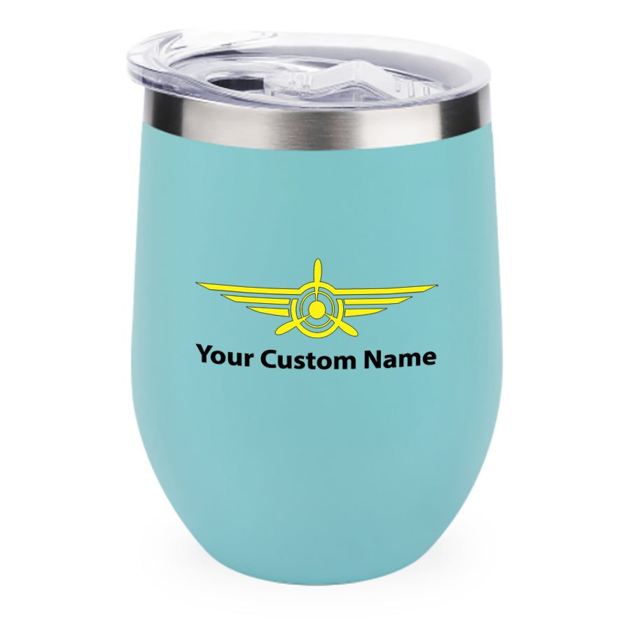 Custom Name (Badge 3) Designed 12oz Egg Cups