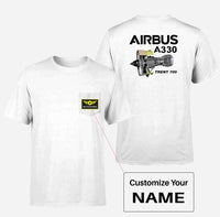 Thumbnail for Airbus A330 & Trent 700 Engine Designed Pocket T-Shirts