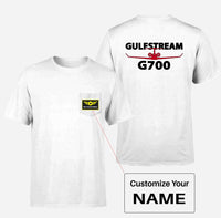 Thumbnail for Amazing Gulfstream G700 Designed Pocket T-Shirts