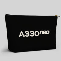 Thumbnail for A330neo & Text Designed Zipper Pouch