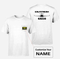 Thumbnail for Gulfstream G650 & Plane Designed Pocket T-Shirts