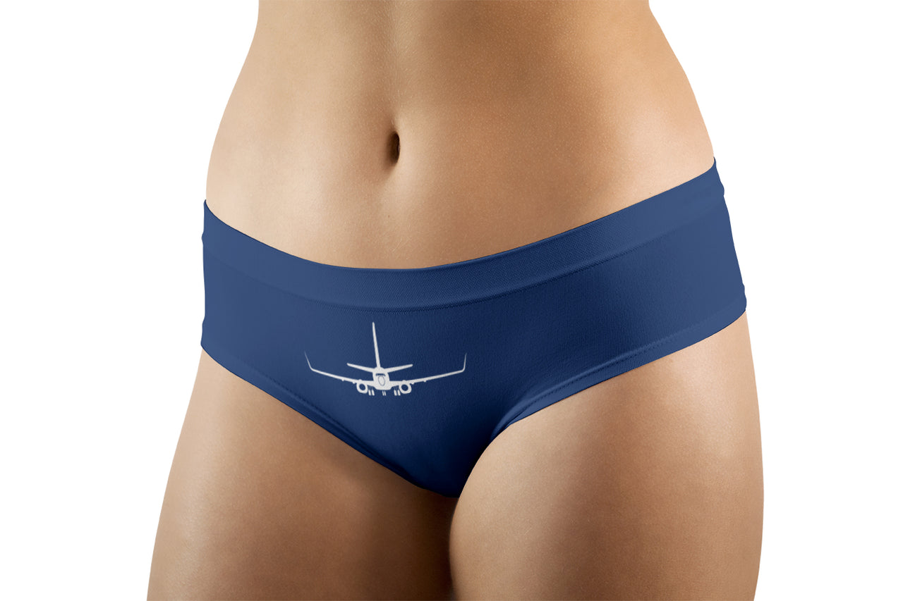 Boeing 737-800NG Silhouette Designed Women Panties & Shorts