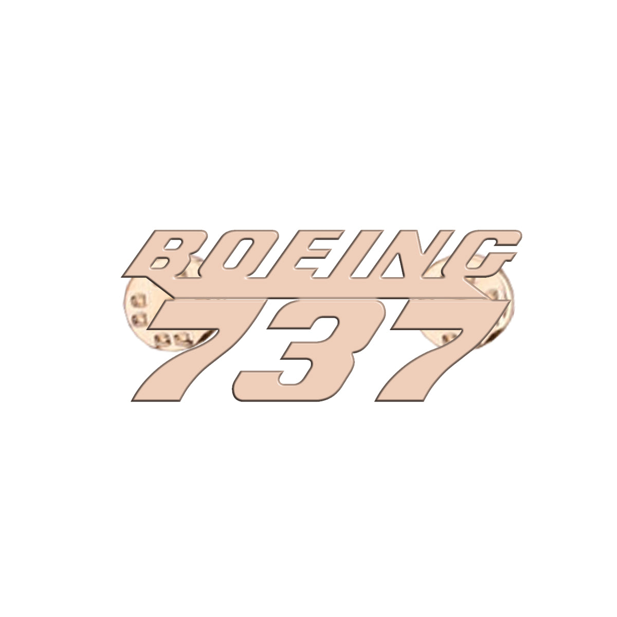 Boeing 737 & Text Designed Hollow Pins