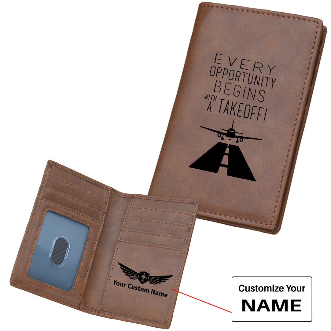 Every Opportunity Designed Leather Card Holder Wallets