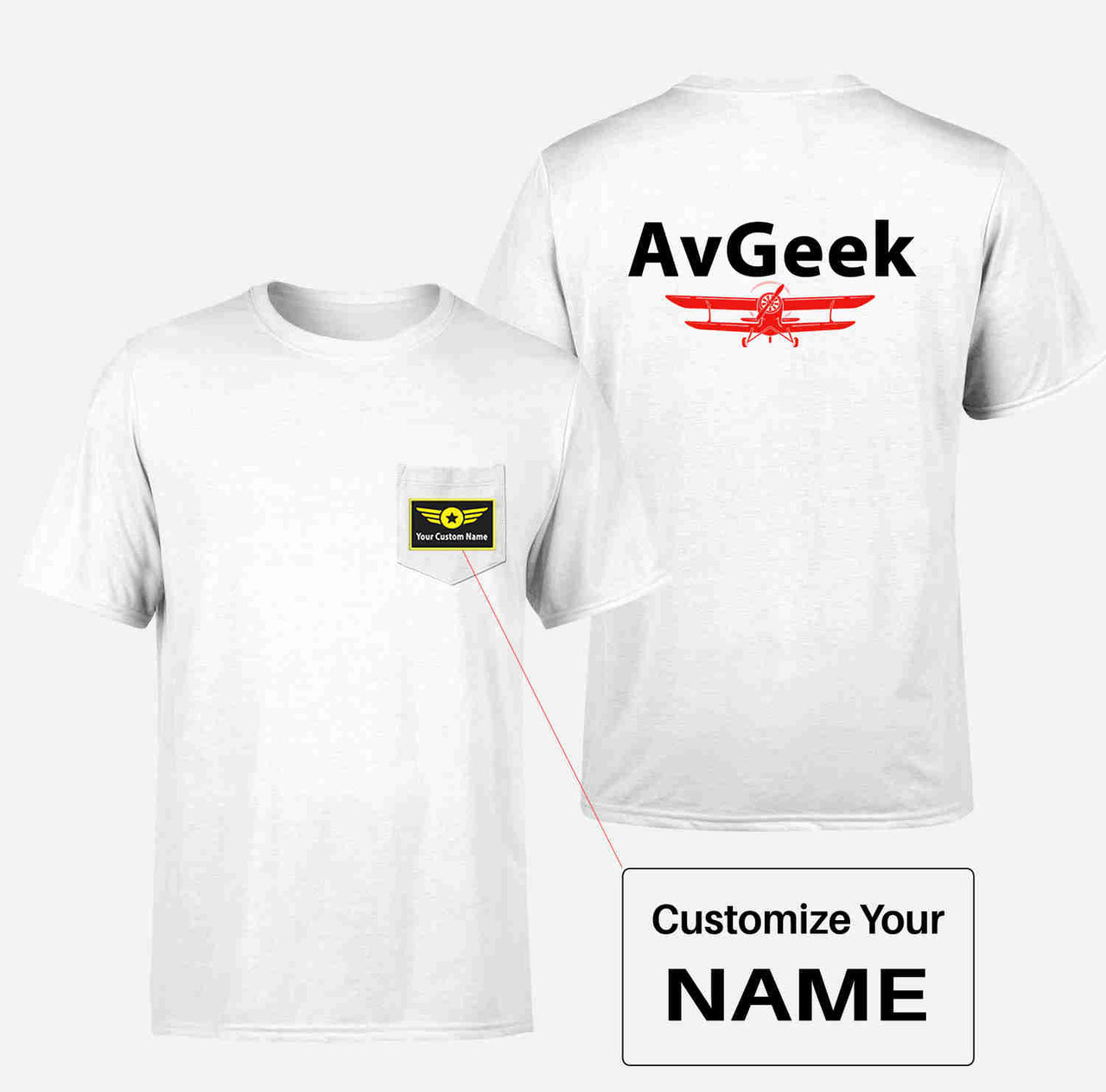 Avgeek Designed Pocket T-Shirts