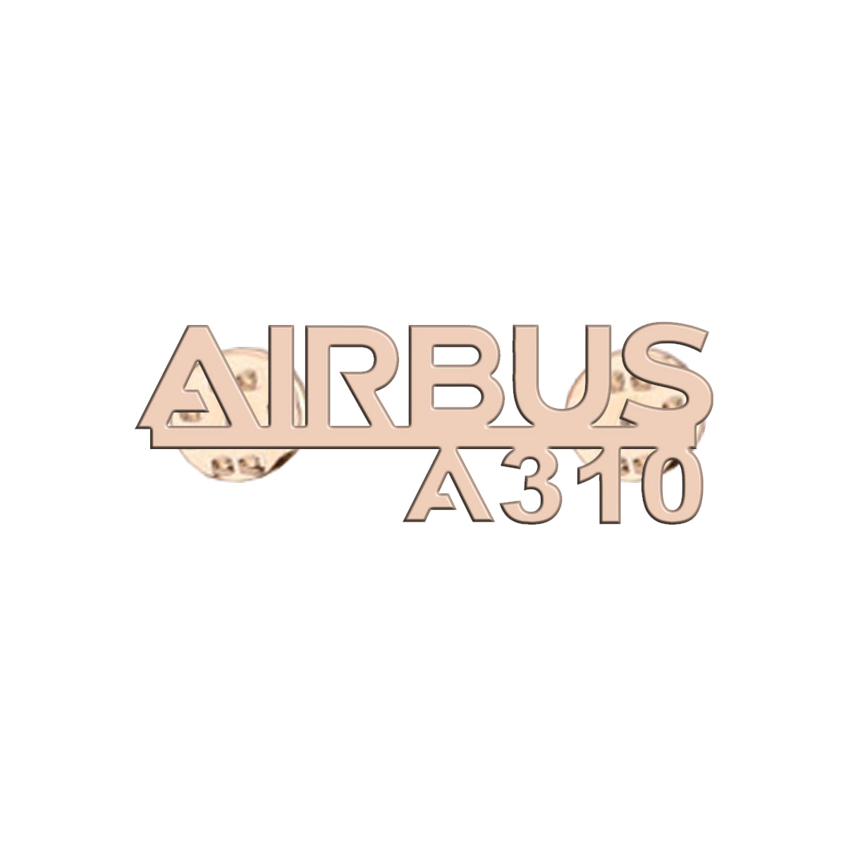 Airbus A310 & Text Designed Hollow Pins