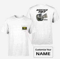 Thumbnail for Boeing 787 & GENX Engine Designed Pocket T-Shirts