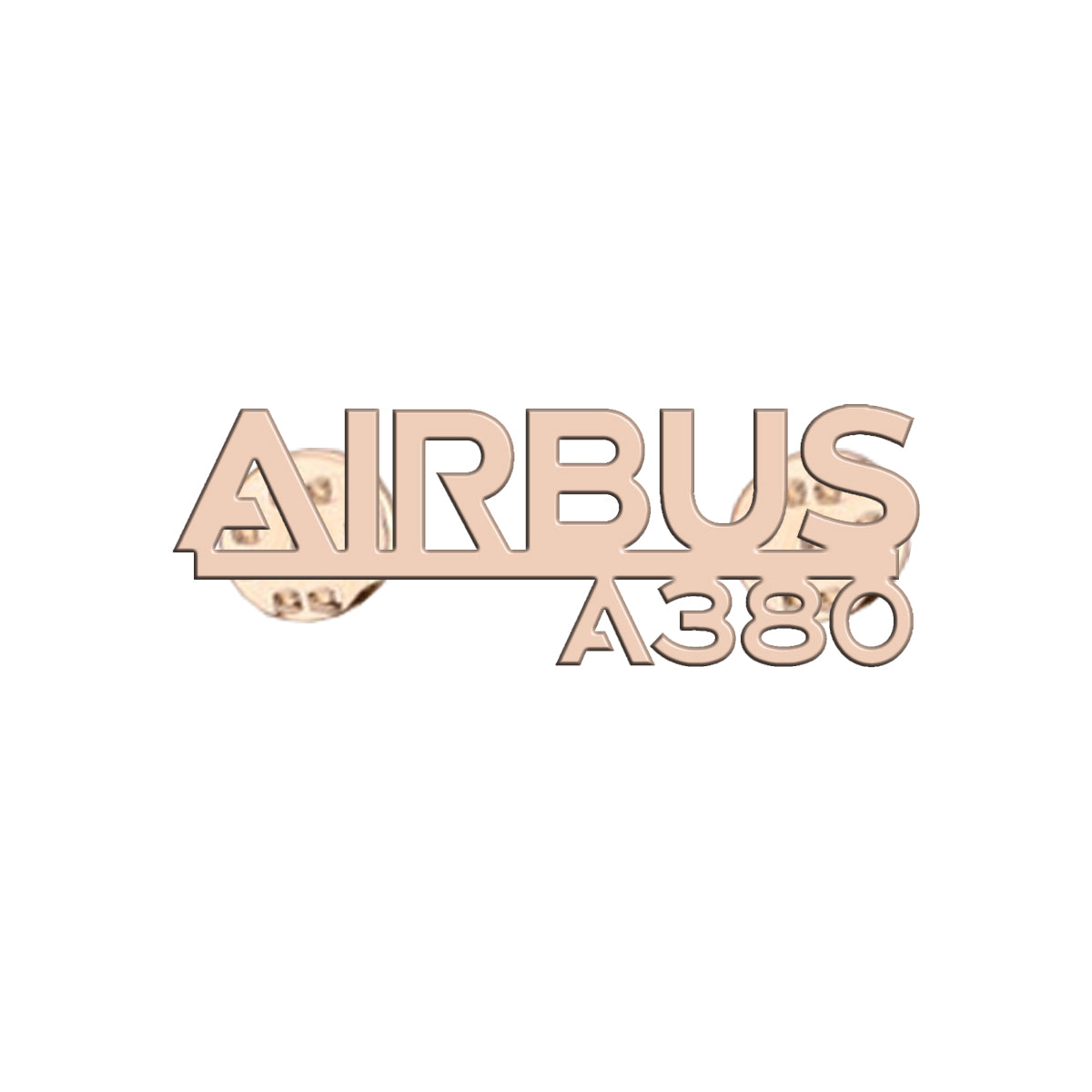 Airbus A380 & Text Designed Hollow Pins