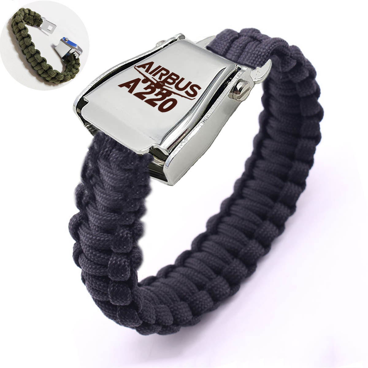 Amazing Airbus A220 Design Airplane Seat Belt Bracelet