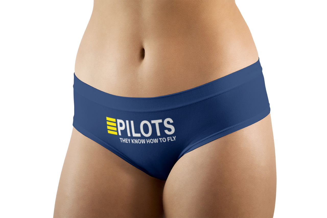 Pilots They Know How To Fly Designed Women Panties & Shorts