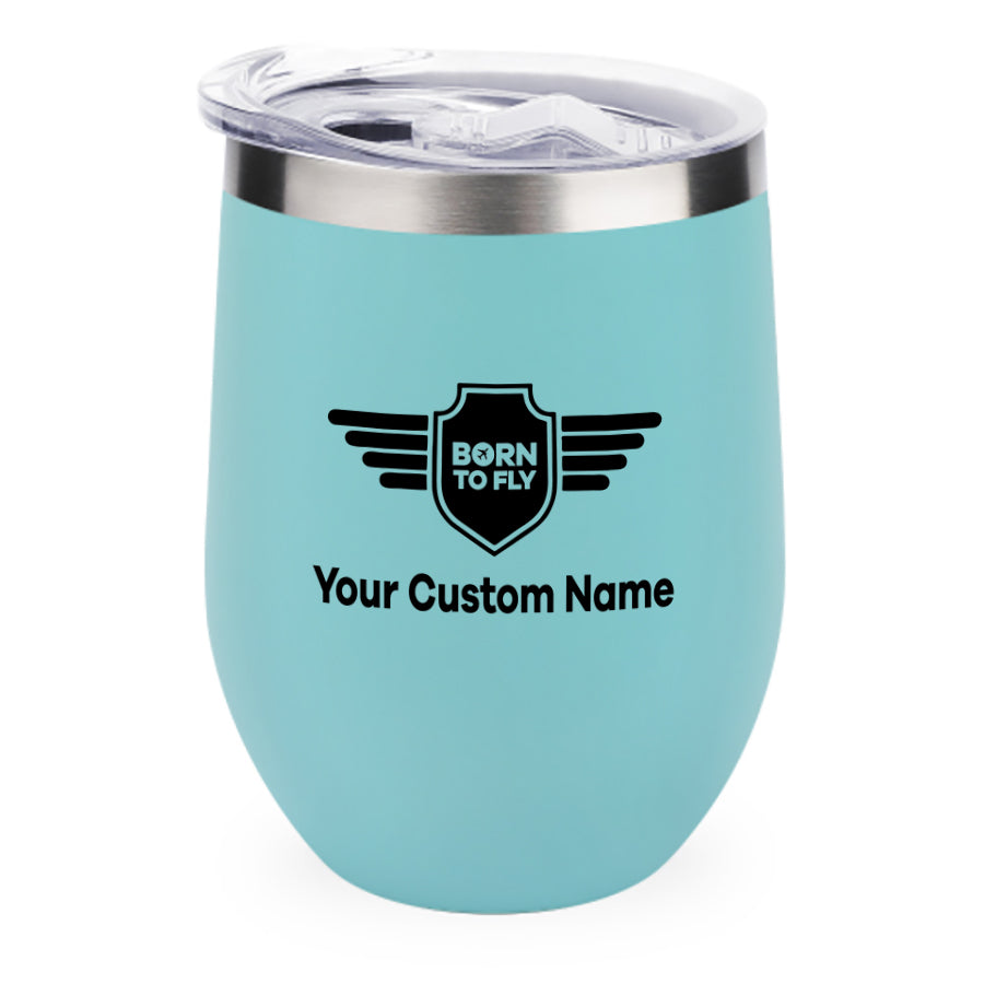 Custom Name (Badge 5) Designed 12oz Egg Cups