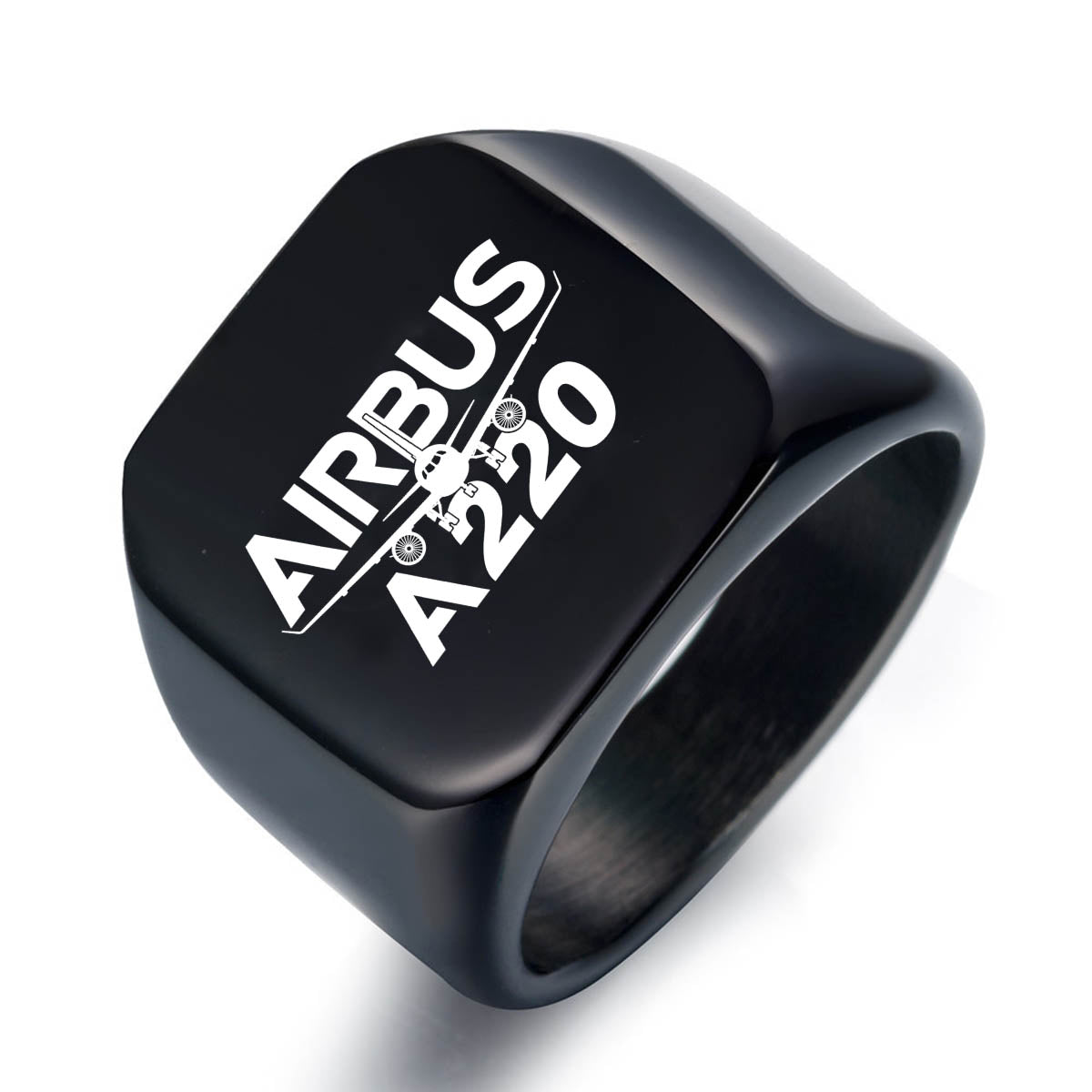 Amazing Airbus A220 Designed Designed Men Rings