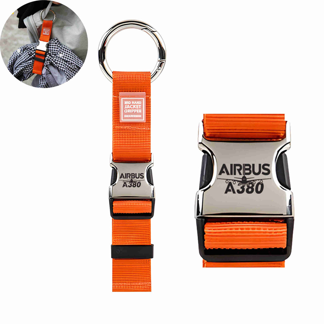 AAmazing Airbus A380 Designed Portable Luggage Strap Jacket Gripper