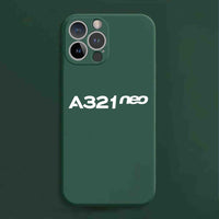 Thumbnail for A321neo & Text Designed Soft Silicone iPhone Cases