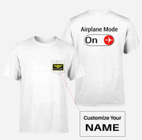 Thumbnail for Airplane Mode On Designed Pocket T-Shirts