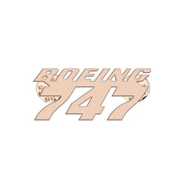 Thumbnail for Boeing 747 & Text Designed Hollow Pins