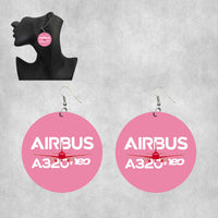 Thumbnail for Amazing Airbus A320neo Designed Wooden Drop Earrings