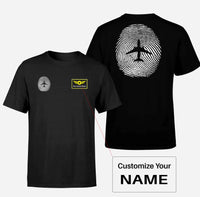 Thumbnail for Aviation Finger Print Double-Side T-Shirts