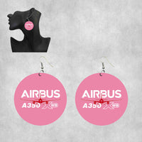 Thumbnail for Amazing Airbus A350 XWB Designed Wooden Drop Earrings