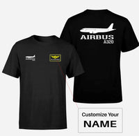 Thumbnail for Airbus A320 Printed Double-Side T-Shirts