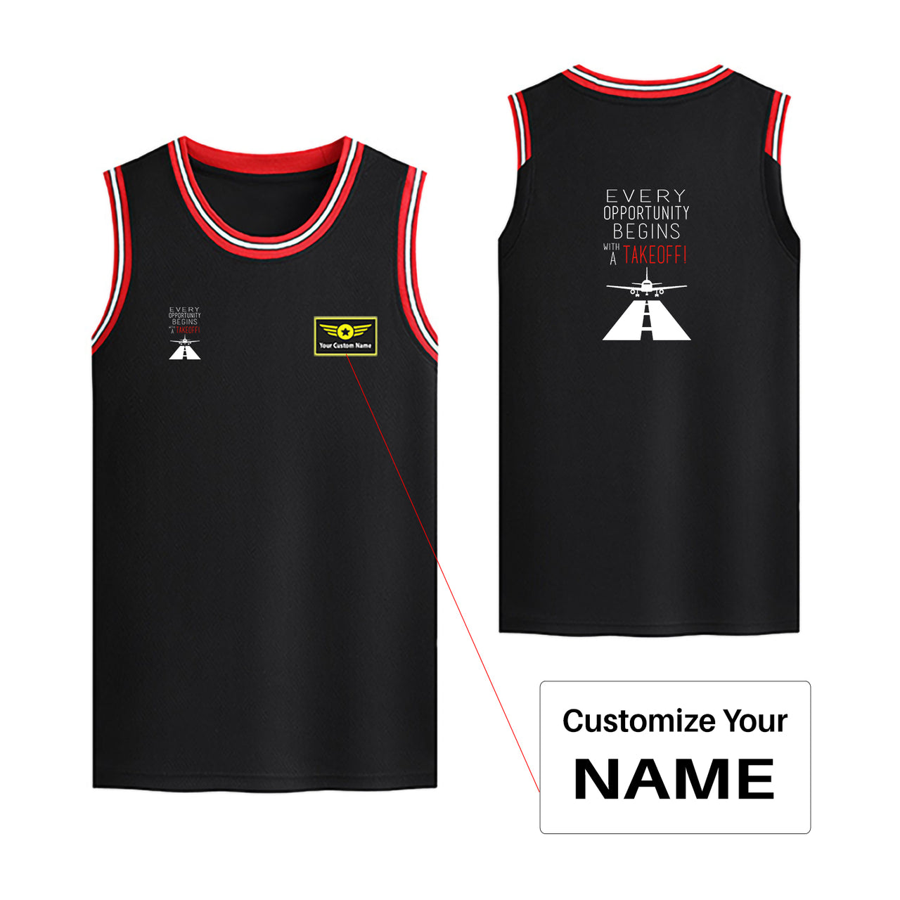 Every Opportunity Designed Basketball Style Sports Tank Tops