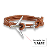 Thumbnail for (Edition 3) Super Cool Airplane Designed Leather Bracelets