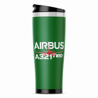 Thumbnail for Amazing Airbus A321neo Designed Stainless Steel Travel Mugs