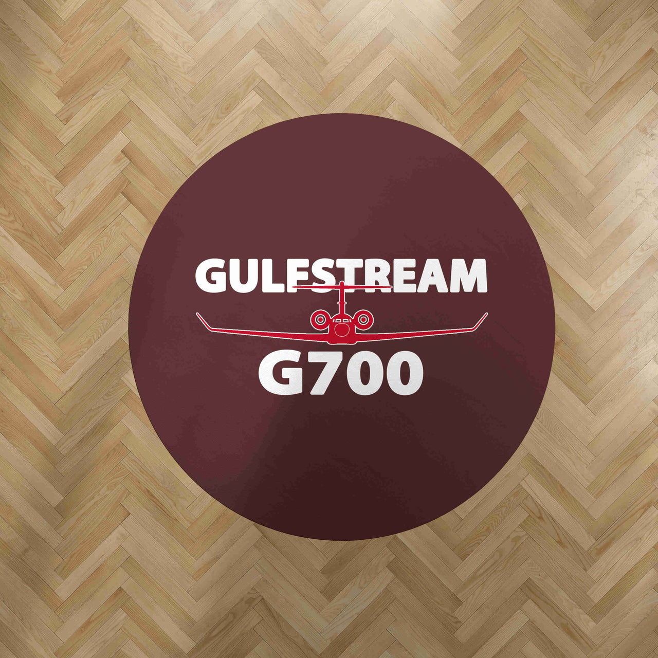 Amazing Gulfstream G700 Designed Carpet & Floor Mats (Round)