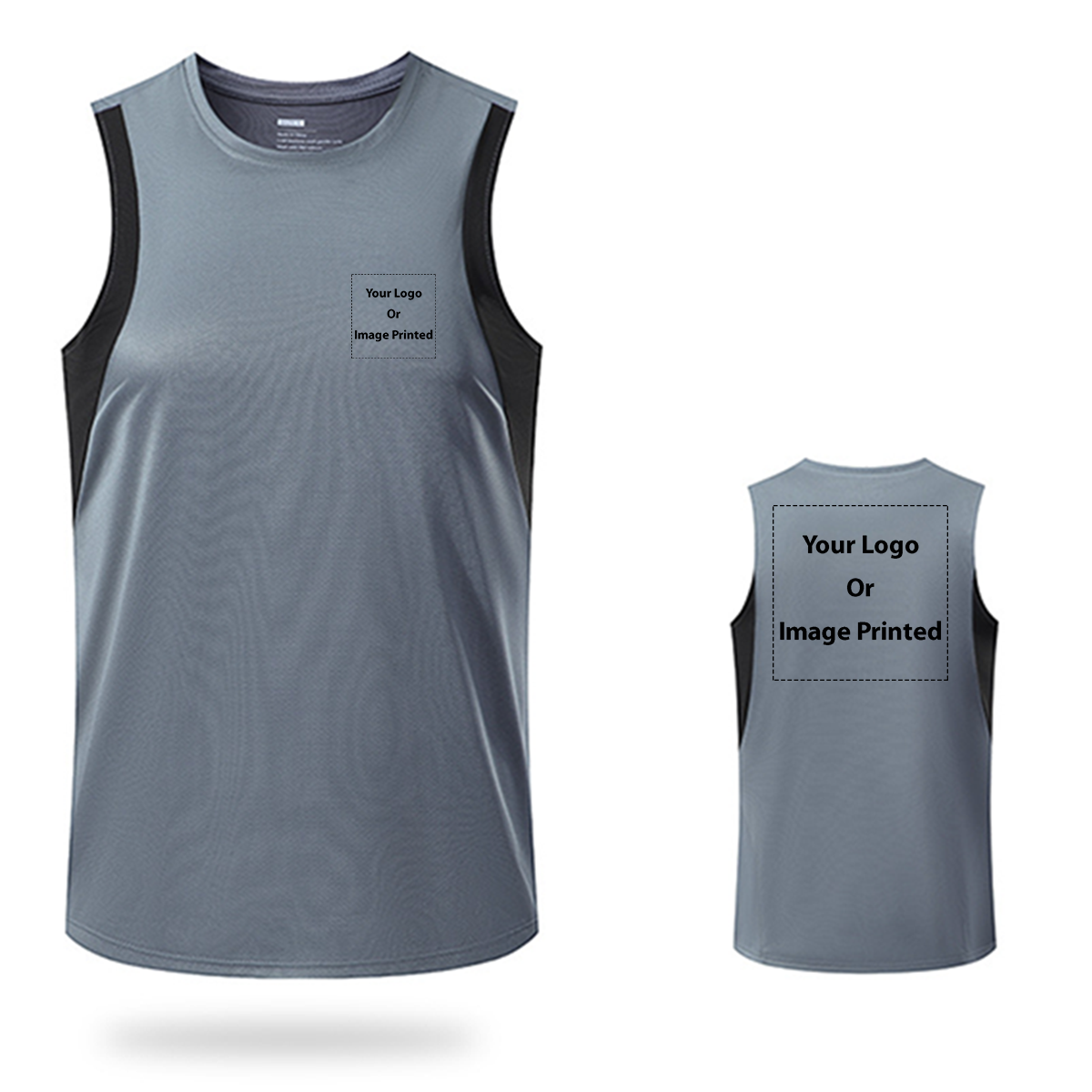 Double-Side ONLY Logos Designed Sleveless Quick Dry Sports Tank Tops