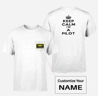 Thumbnail for Keep Calm I'm a Pilot Designed Pocket T-Shirts