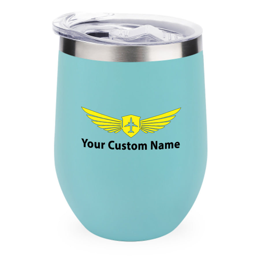 Custom Name (Badge 2) Designed 12oz Egg Cups