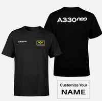 Thumbnail for A330neo & Text Double-Side T-Shirts