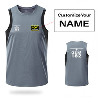 Thumbnail for Cessna 182 & Plane Designed Men Sleeveless T-shirt Quick Dry Vests