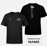 Thumbnail for Aviation Alphabet Double-Side T-Shirts