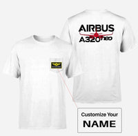 Thumbnail for Amazing Airbus A320neo Designed Pocket T-Shirts