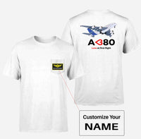 Thumbnail for Airbus A380 Love at first flight Designed Pocket T-Shirts