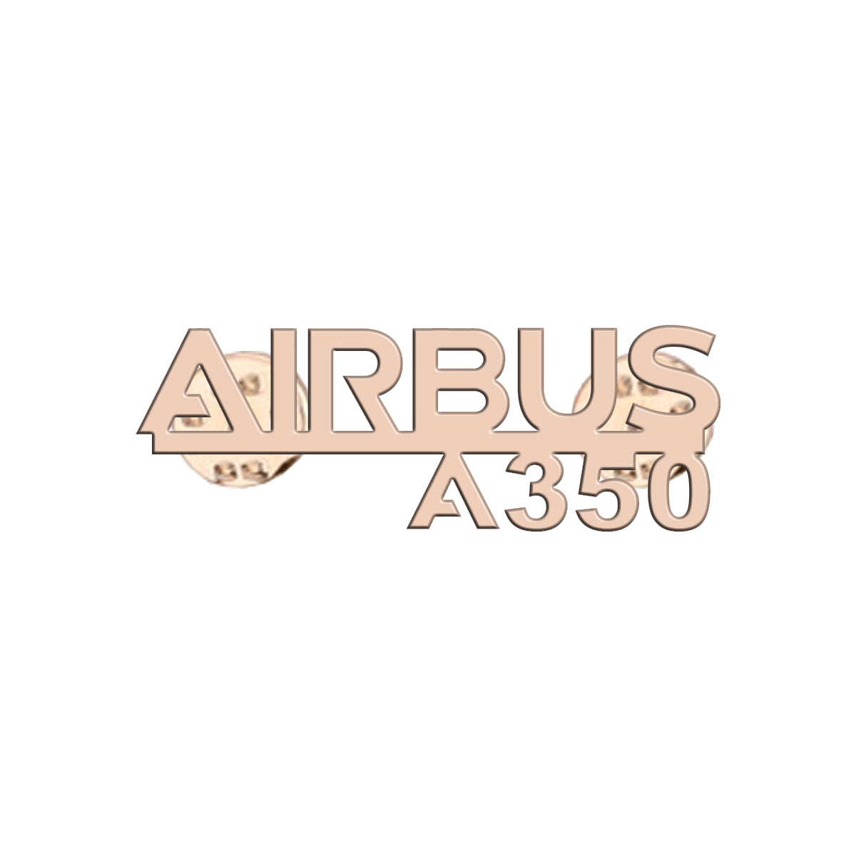 Airbus A350 & Text Designed Hollow Pins