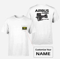 Thumbnail for Airbus A380 & Trent 900 Engine Designed Pocket T-Shirts