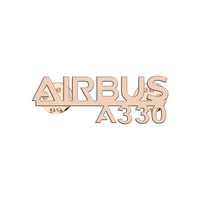 Thumbnail for Airbus A330 & Text Designed Hollow Pins