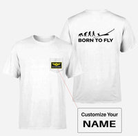 Thumbnail for Born To Fly Glider Designed Pocket T-Shirts