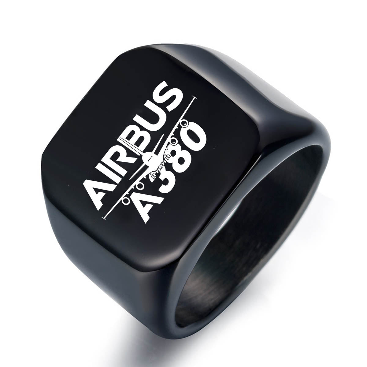 Amazing Airbus A380 Designed Designed Men Rings