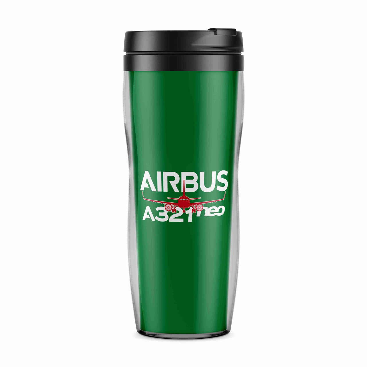 Amazing Airbus A321neo Designed Plastic Travel Mugs