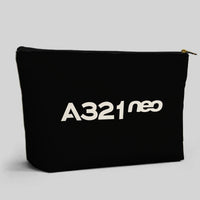 Thumbnail for A321neo & Text Designed Zipper Pouch