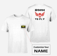 Thumbnail for Born To Fly SKELETON Designed Pocket T-Shirts