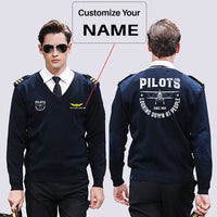 Thumbnail for Pilots Looking Down at People Since 1903 Designed Wool Pilot Sweaters