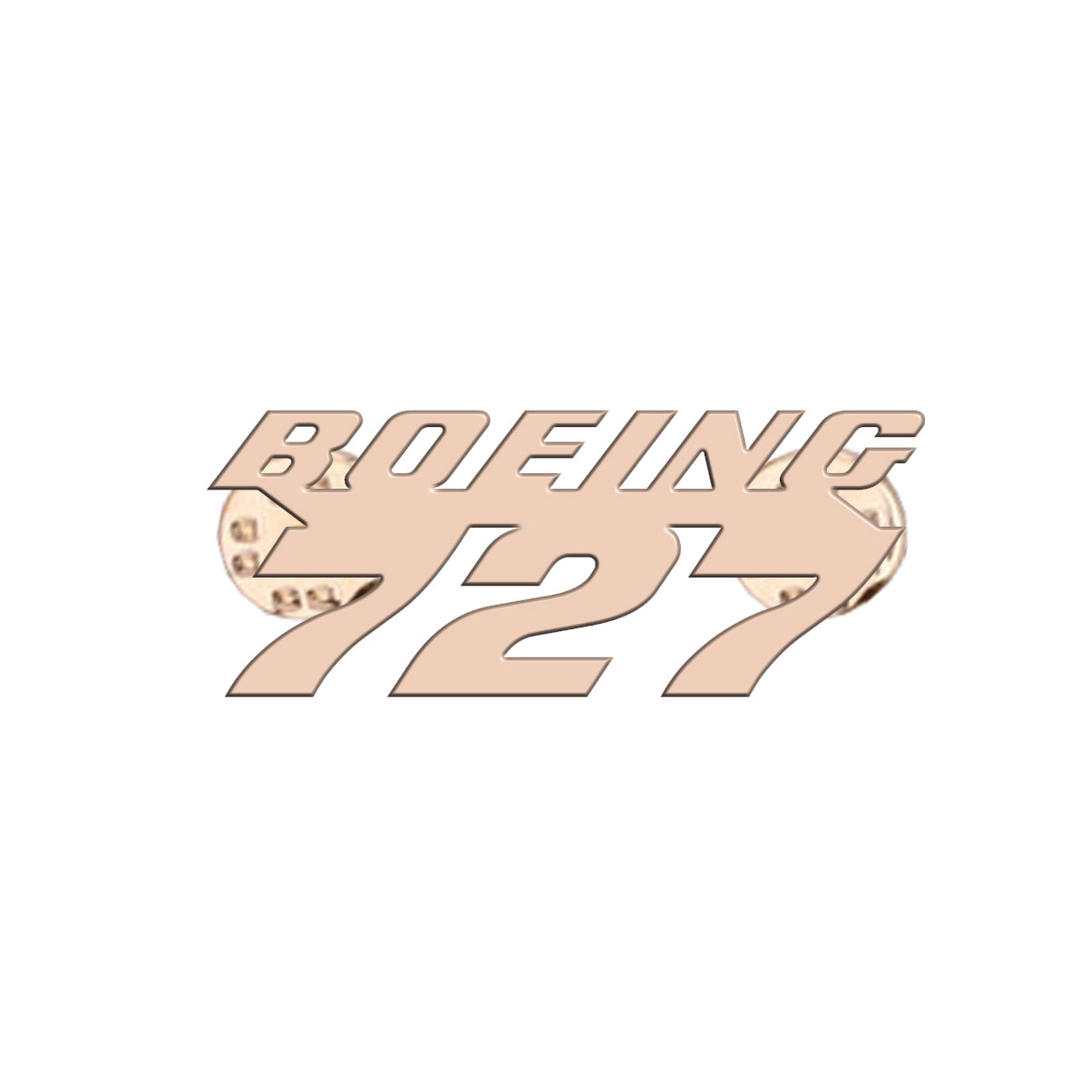 Boeing 727 & Text Designed Hollow Pins