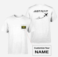 Thumbnail for Just Fly It Designed Pocket T-Shirts