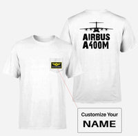 Thumbnail for Airbus A400M & Plane Designed Pocket T-Shirts