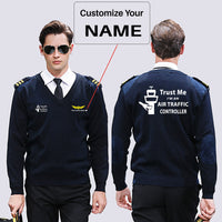 Thumbnail for Trust Me I'm an Air Traffic Controller Designed Wool Pilot Sweaters