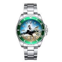 Thumbnail for Turning Right Fighting Falcon F16 Designed Luxury Aviators Best Choice Watches